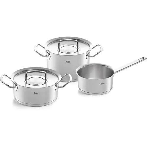 Fissler 32cm Frying Pan Set – 3-Piece Original-Profi Collection® – 3-Piece Set with Stew Pot, Casserole