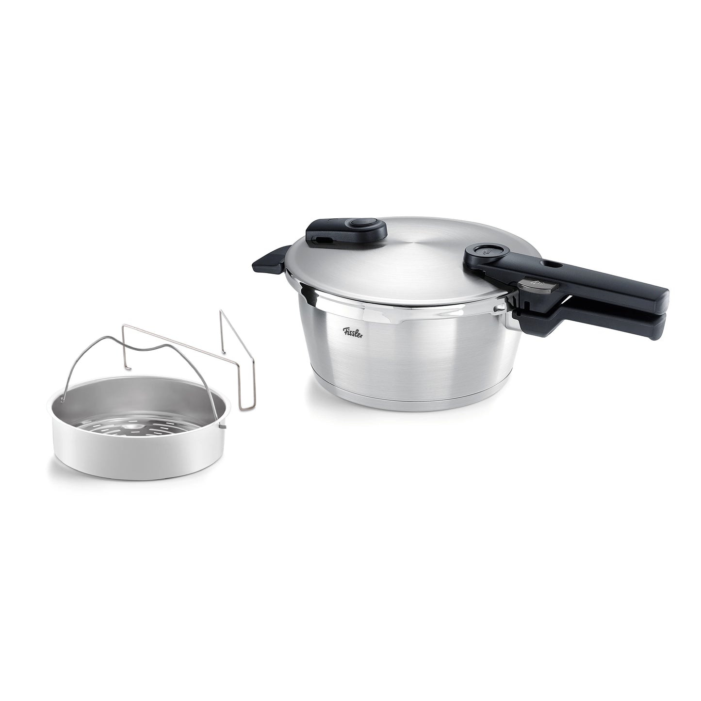 Vitaquick® Premium Pressure Cooker with Steamer Insert and Tripod
