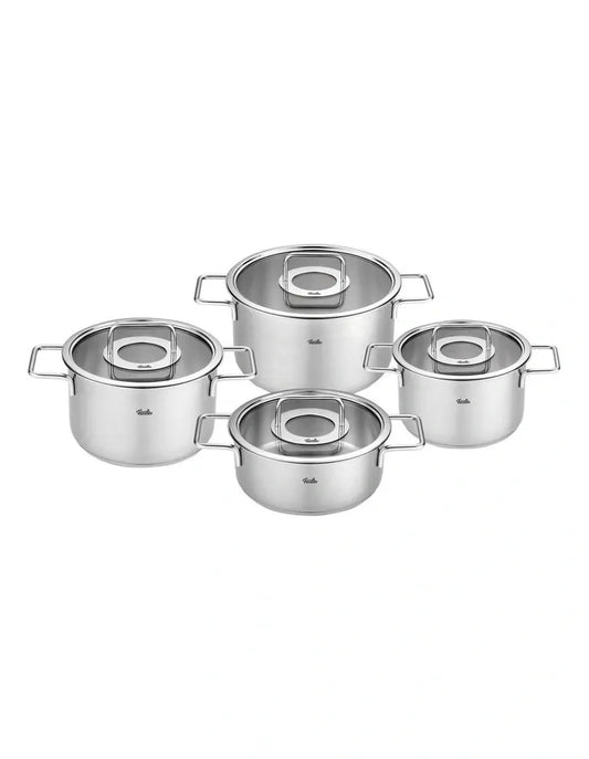 Pure Stewpots 4 Piece Set in Silver